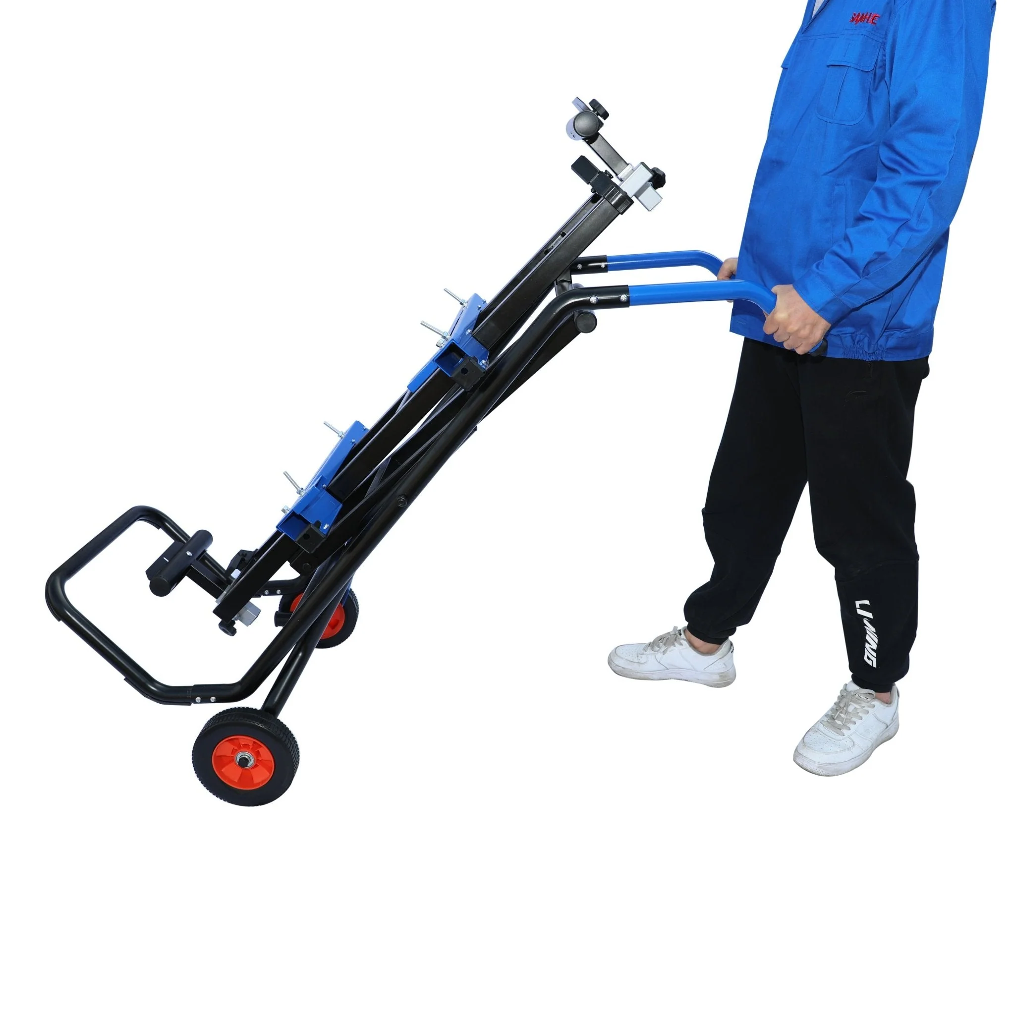 Heavy-Duty Portable Miter Saw Stand with Folding Legs, Adjustable Rollers & Wheels 26505 - Image 5