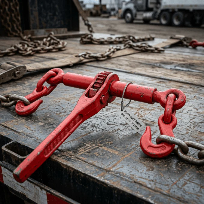 Heavy-Duty Ratchet Chain Binder | Load Tie-Down for 5/16" to 1/2" Chains (Multiple Sizes) - Image 2