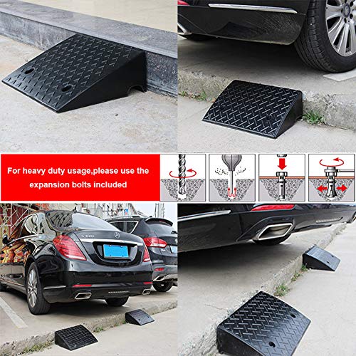 Heavy Duty Rubber Curb Ramp – 22,000 lbs Load Capacity | Container & Driveway Ramp for RVs, Loading Docks Curbs | R40301& - Image 3