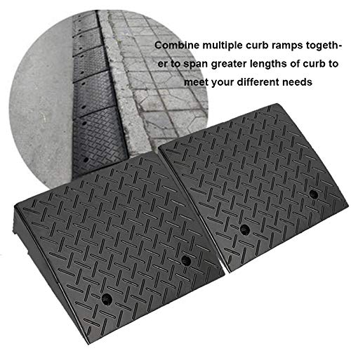 Heavy Duty Rubber Curb Ramp – 22,000 lbs Load Capacity | Container & Driveway Ramp for RVs, Loading Docks Curbs | R40301& - Image 5