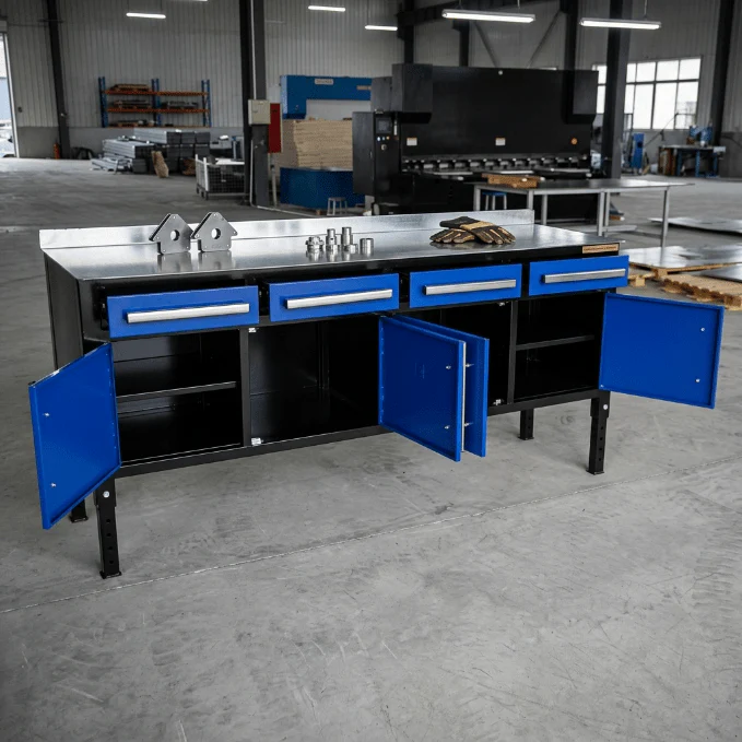 Heavy-Duty Steel Welding Table & Tool Bench – Industrial Workbench with Storage Drawers - Image 2