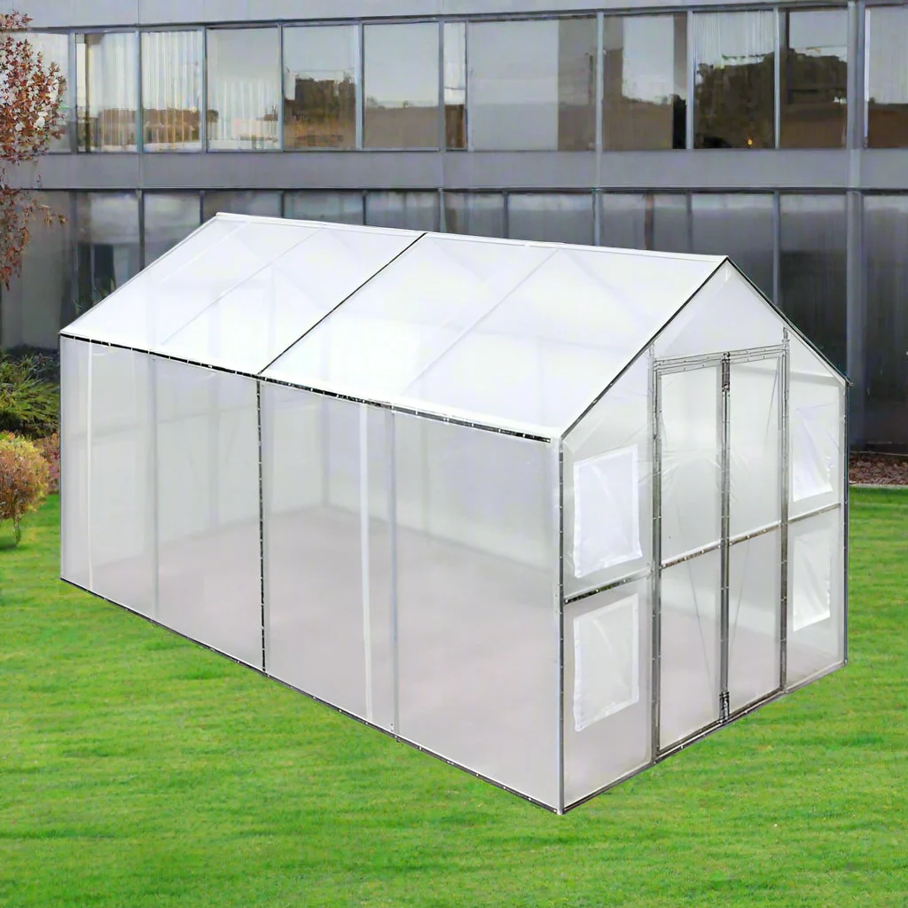 8x13 FT & 8x26 FT Walk-In Greenhouse – Heavy-Duty PVC with Dual Doors & Vents - Image 10