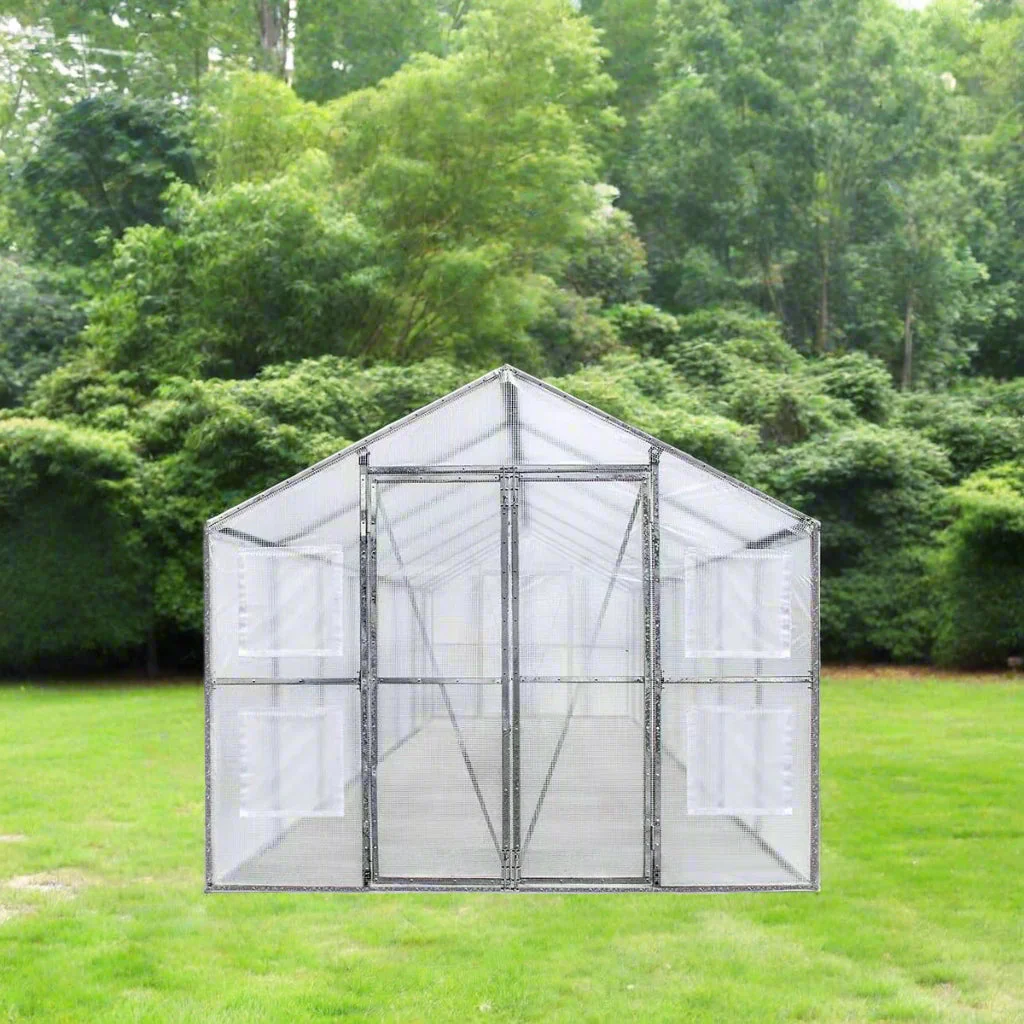 8x13 FT & 8x26 FT Walk-In Greenhouse – Heavy-Duty PVC with Dual Doors & Vents - Image 6