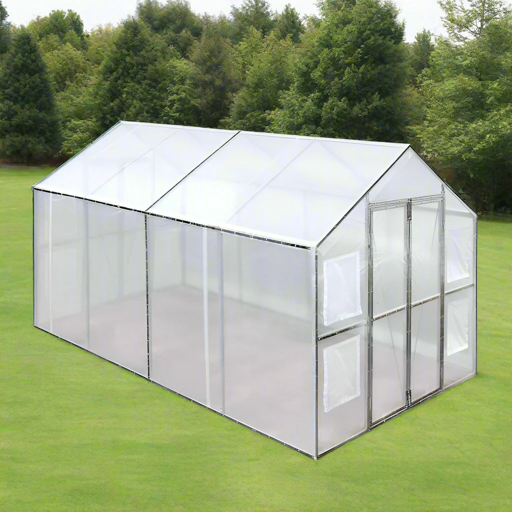 8x13 FT & 8x26 FT Walk-In Greenhouse – Heavy-Duty PVC with Dual Doors & Vents - Image 9