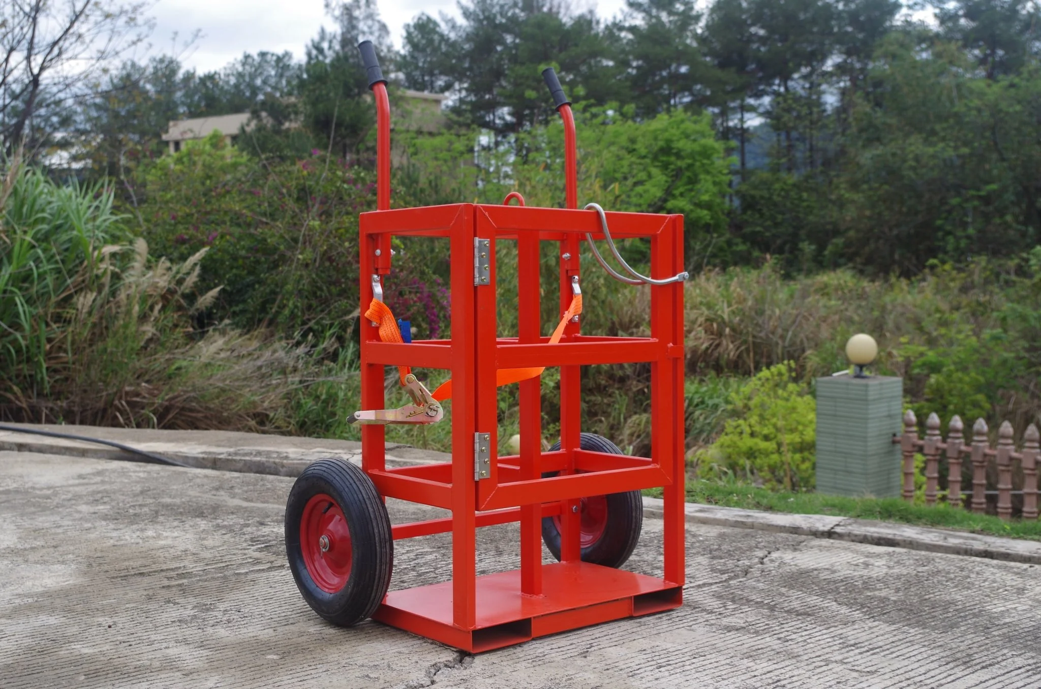 Heavy-Duty Welding Oxygen & Acetylene Gas Cylinder Cart – Dual Tank Trolley Model 3232451