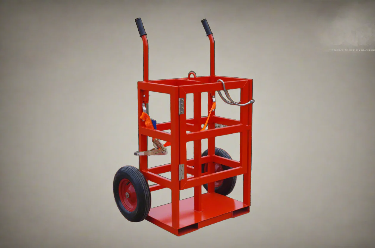 Heavy-Duty Welding Oxygen & Acetylene Gas Cylinder Cart – Dual Tank Trolley Model 3232451 - Image 3