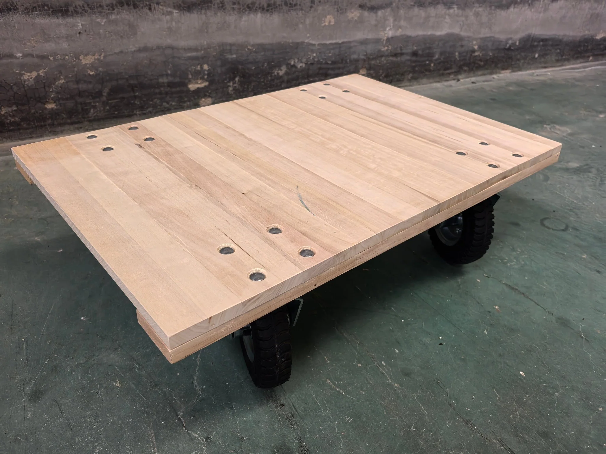 Heavy-Duty Wooden Tool Cart & Furniture Moving Dolly with 3″ Wheels 660 lb Capacity TC4318 - Image 3