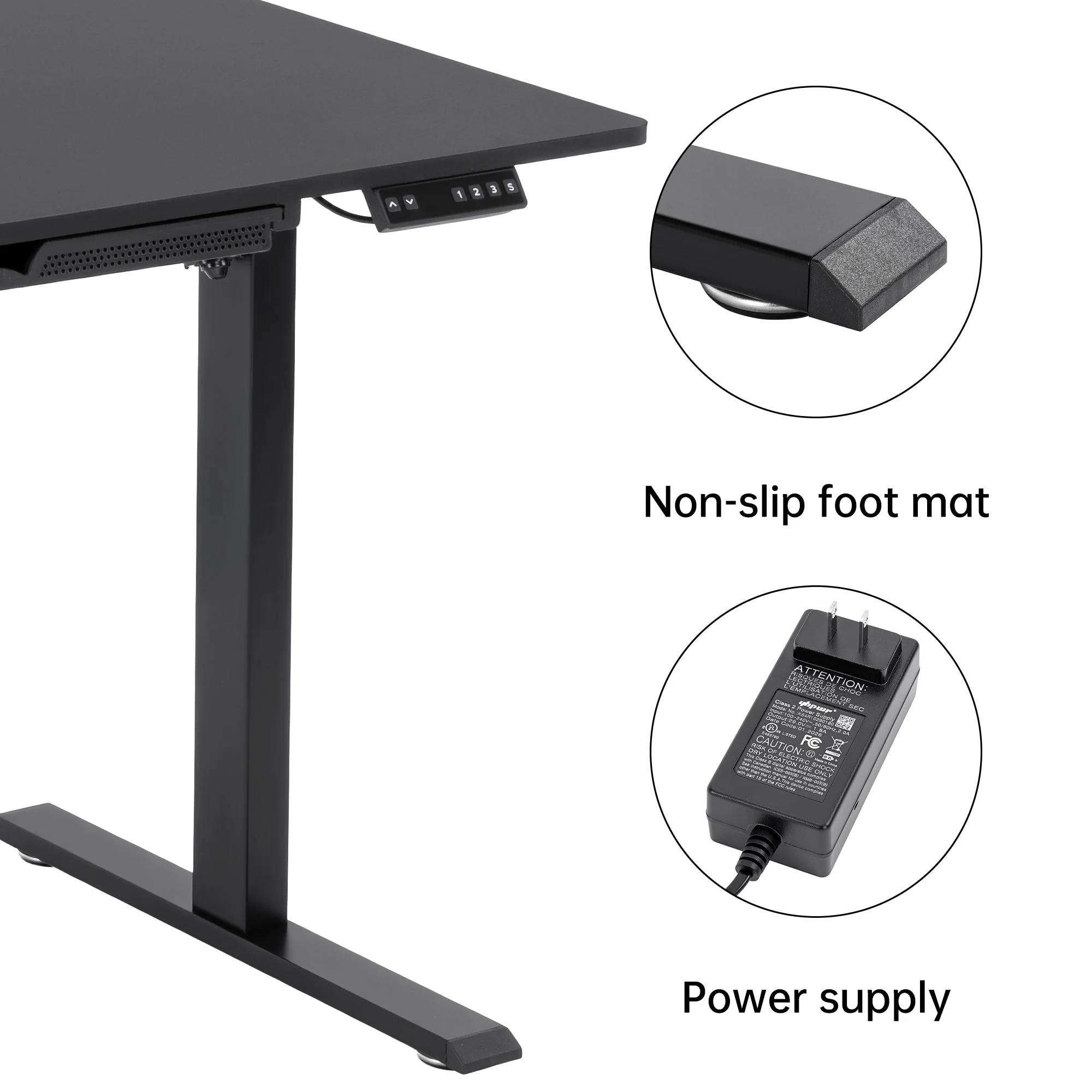Height Adjustable Electric Standing Desk 47" x 23" Sit Stand Workstation AMACT1260 - Image 3