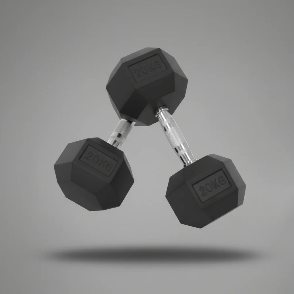 New Hex Dumbbell – 5kg, 10kg, 15kg, 20kg, 25kg Rubber-Coated Weights for Strength Training & Home Gym Workouts - Image 5