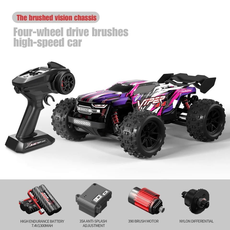 High-Speed RC Trucks – 1:10 & 1:16 4WD Off-Road Cars for Adults & Kids | 50 km/h Racing Buggy - Image 5