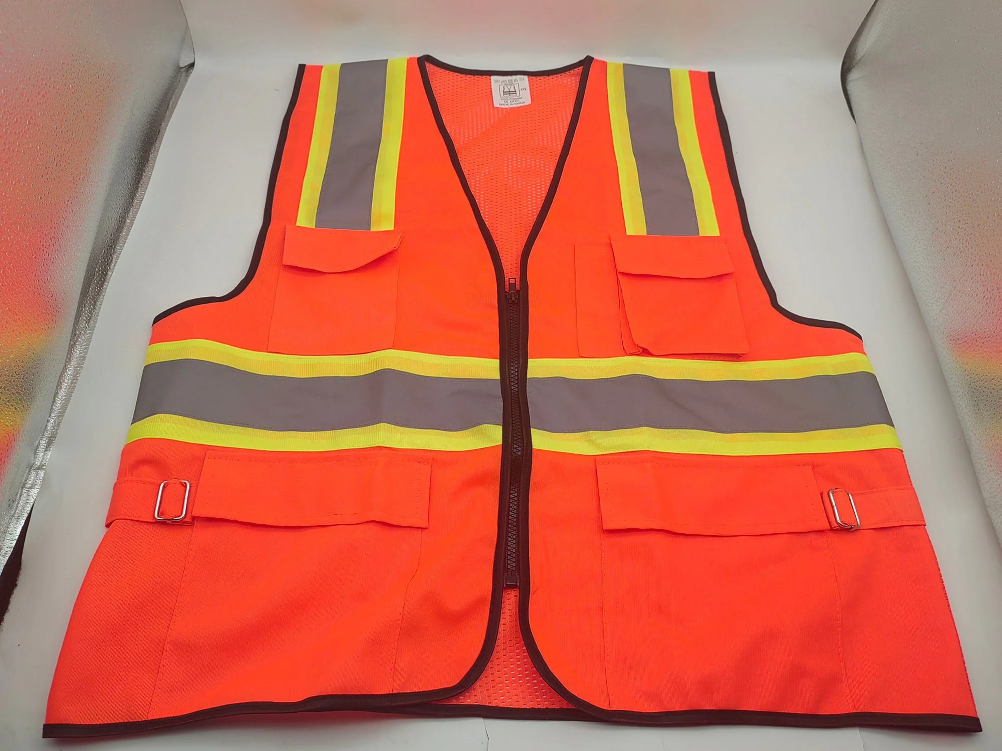 High-Visibility Reflective Safety Vest – XL – Durable 120g Polyester – A0288