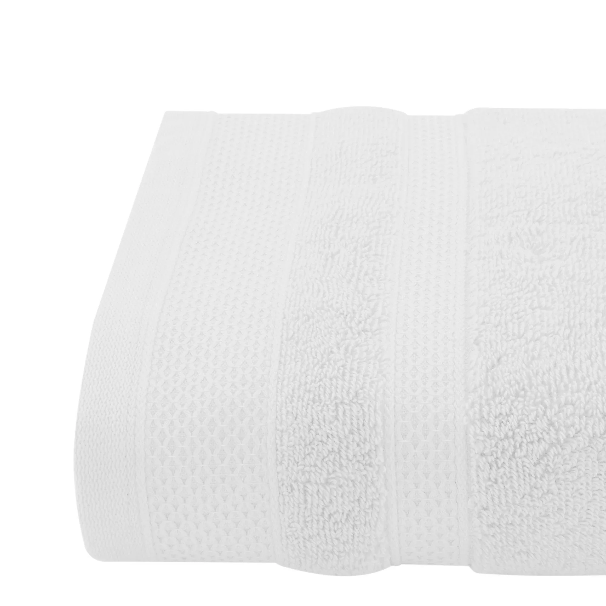 Hotel Style 6-Piece Cotton Bath Towel Set – Arctic White Luxury Bathroom Towels - Image 9
