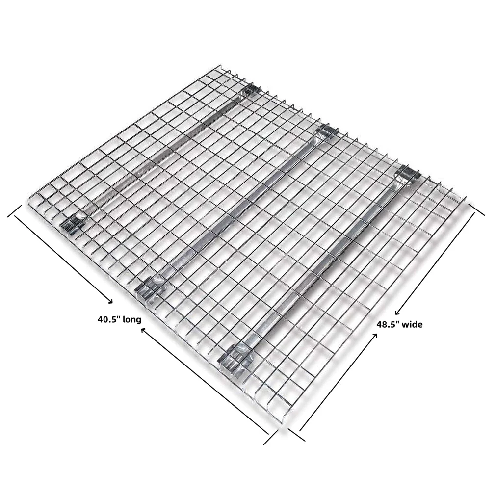 Wire Decking Mesh Panels – Heavy-Duty Silver Racking for Industrial Pallet Storage - Image 3