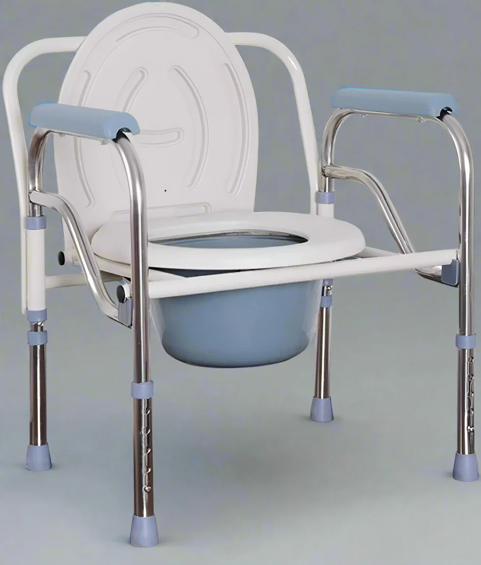 Mobile Toilet Chair with Adjustable Padded Seat – Portable Commode for Home & Elderly Use | Model 285271 - Image 2
