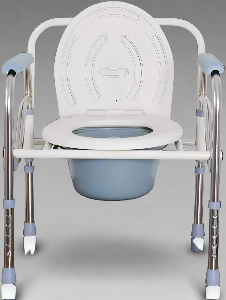 Mobile Toilet Chair with Adjustable Padded Seat – Portable Commode for Home & Elderly Use | Model 285271 - Image 3