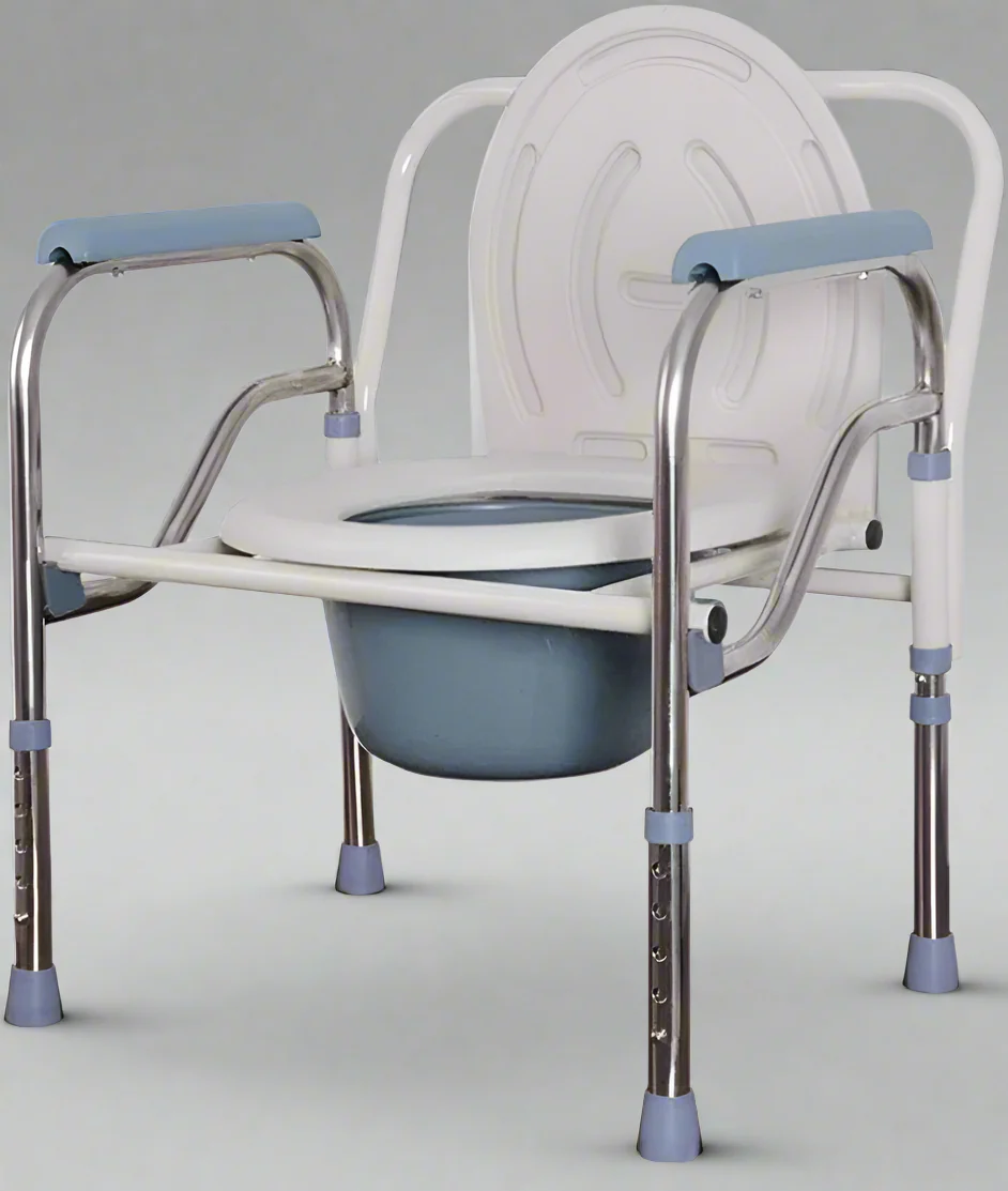 Mobile Toilet Chair with Adjustable Padded Seat – Portable Commode for Home & Elderly Use | Model 285271 - Image 4