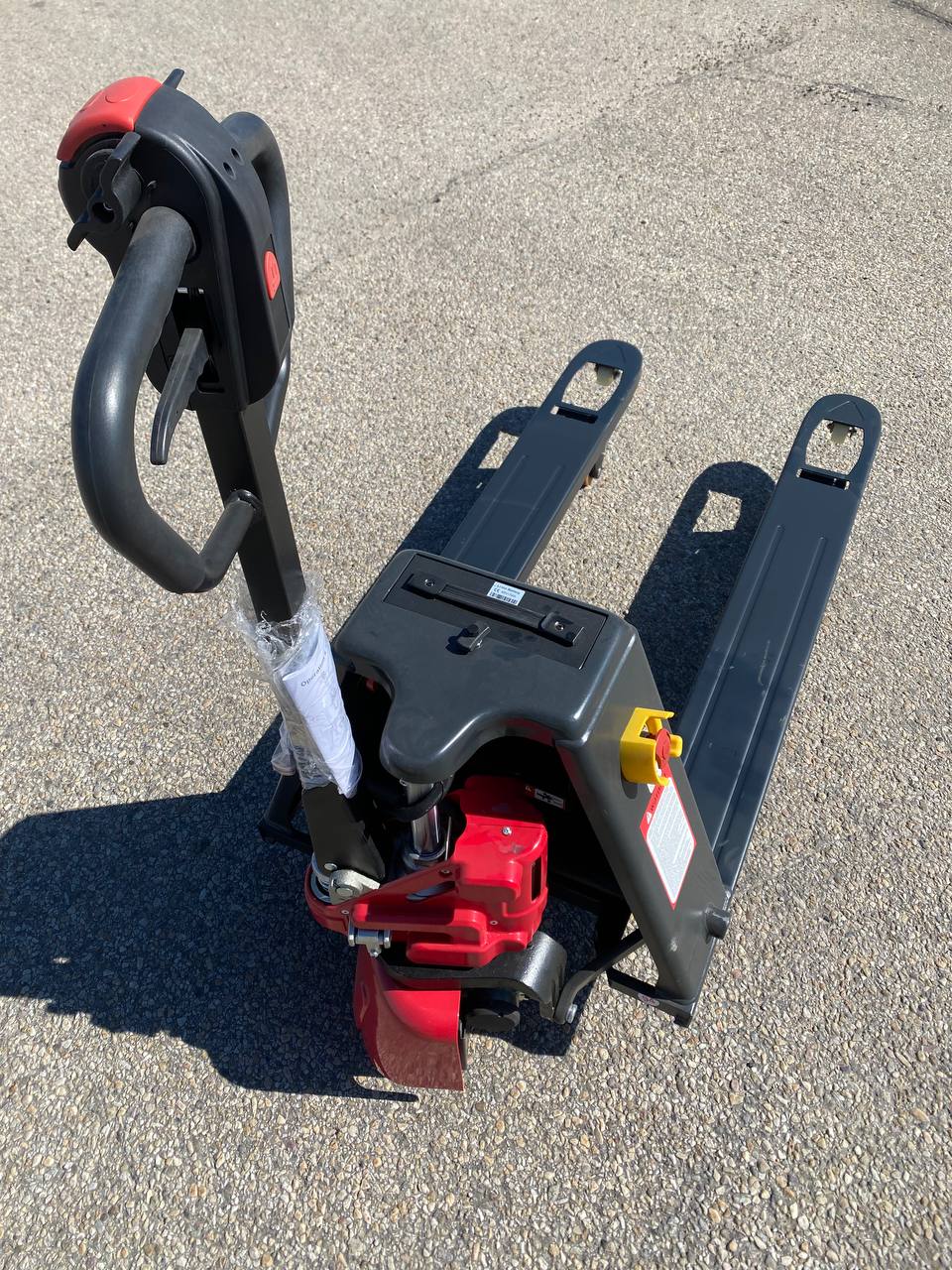 Hybrid Manual & Electric 4400 lb Electric Pallet Truck 48V Lithium Powered 8 Inch Lift Height T20I213 - Image 8