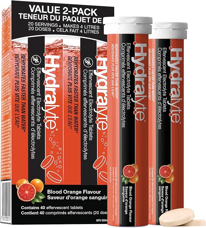 Hydralyte Effervescent Electrolyte Tablets – Low Sugar Hydration Tablets, 20 Count/ 40 Count - Image 3
