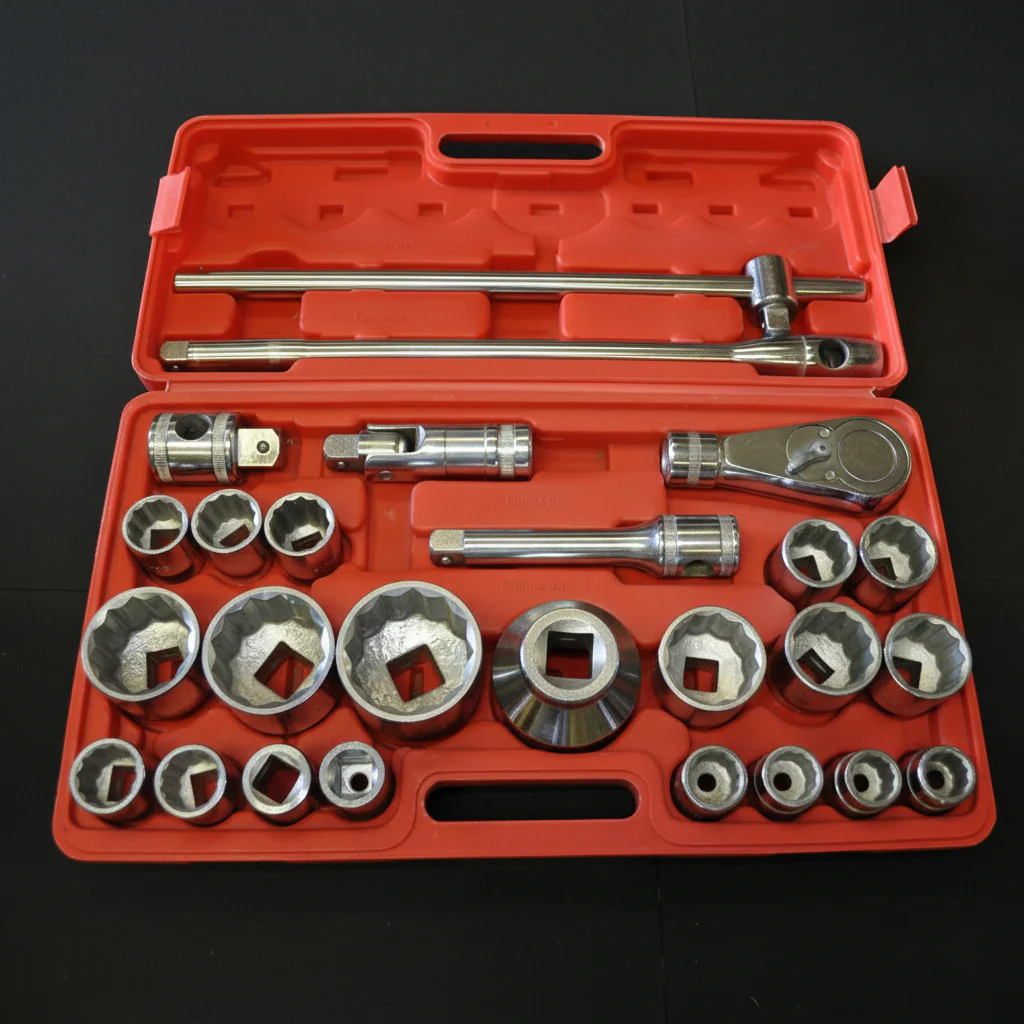 26-Piece Impact Socket Set – 3/4" & 1" Drive, Metric & SAE Sizes