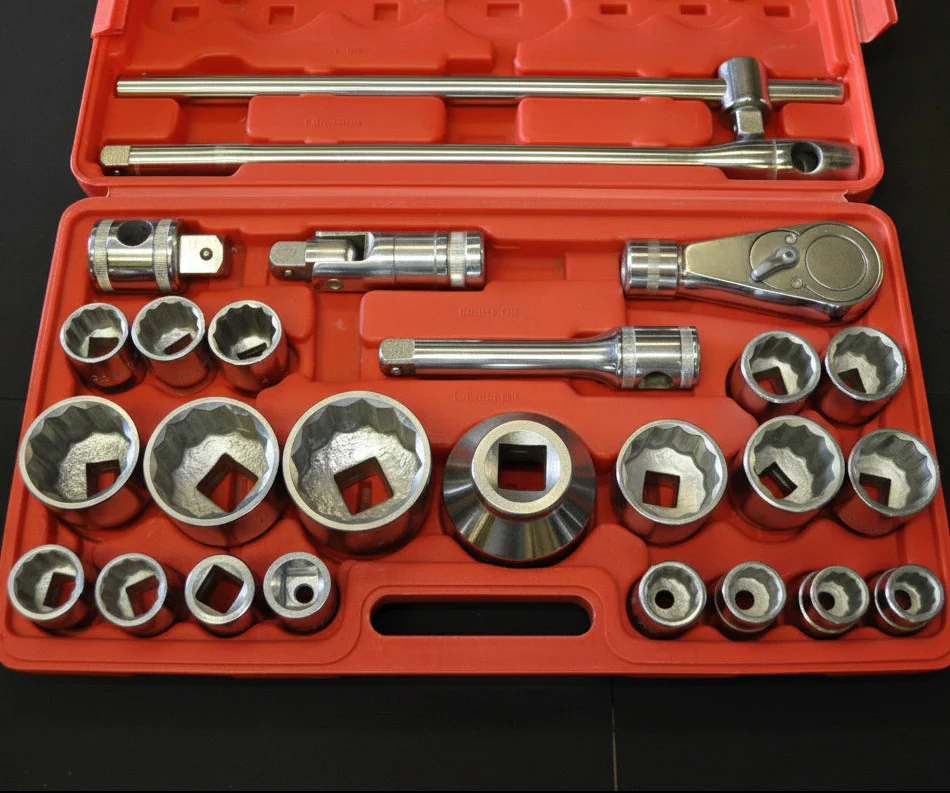 26-Piece Impact Socket Set – 3/4" & 1" Drive, Metric & SAE Sizes - Image 3