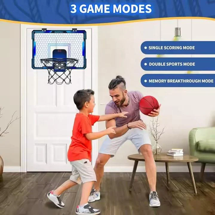 Indoor Mini Basketball Hoop with LED Scoreboard & Remote YS16891006 - Image 3