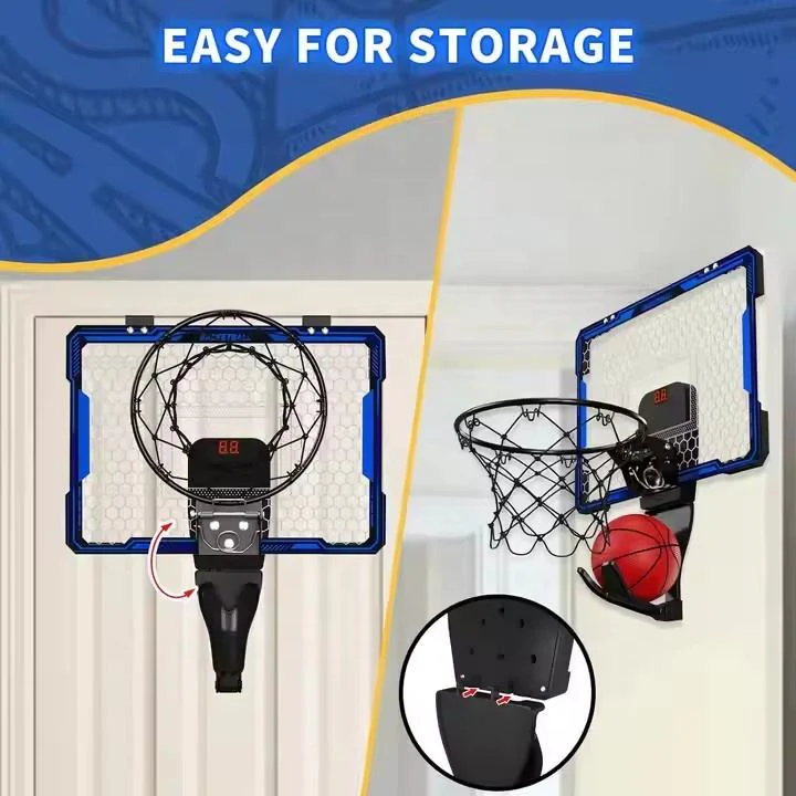 Indoor Mini Basketball Hoop with LED Scoreboard & Remote YS16891006 - Image 6