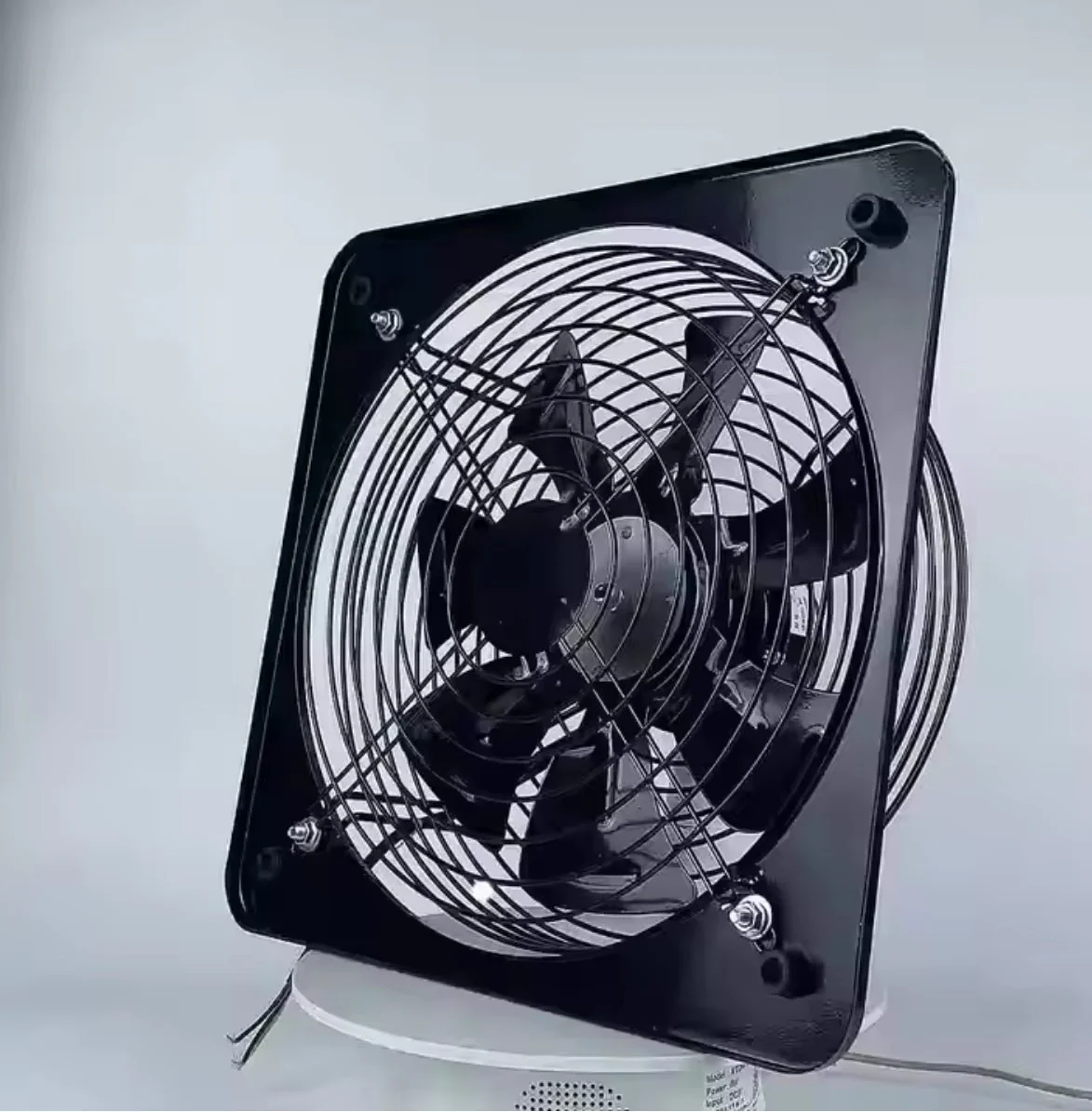 Industrial Dual Mesh Exhaust Fan – 10" & 12" Ventilation Fans with Plug - Image 2