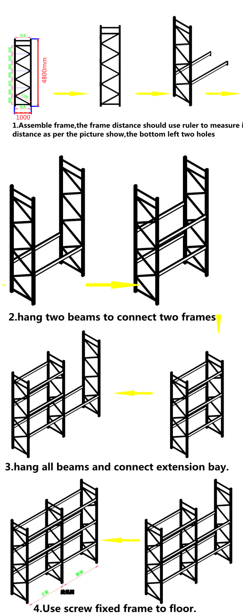 Heavy-Duty Industrial Pallet Racking – Adjustable 8ft to 20ft Warehouse Storage Shelving - Image 7