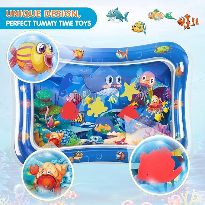 Infinno Inflatable Tummy Time Water Mat – Portable Baby Sensory Play Mat for Infants and Toddlers - Image 2