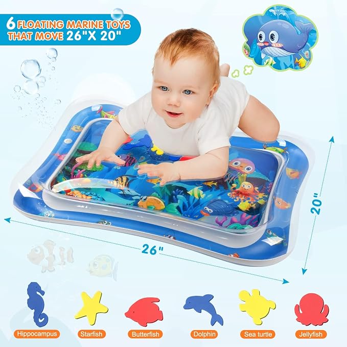 Infinno Inflatable Tummy Time Water Mat – Portable Baby Sensory Play Mat for Infants and Toddlers - Image 3