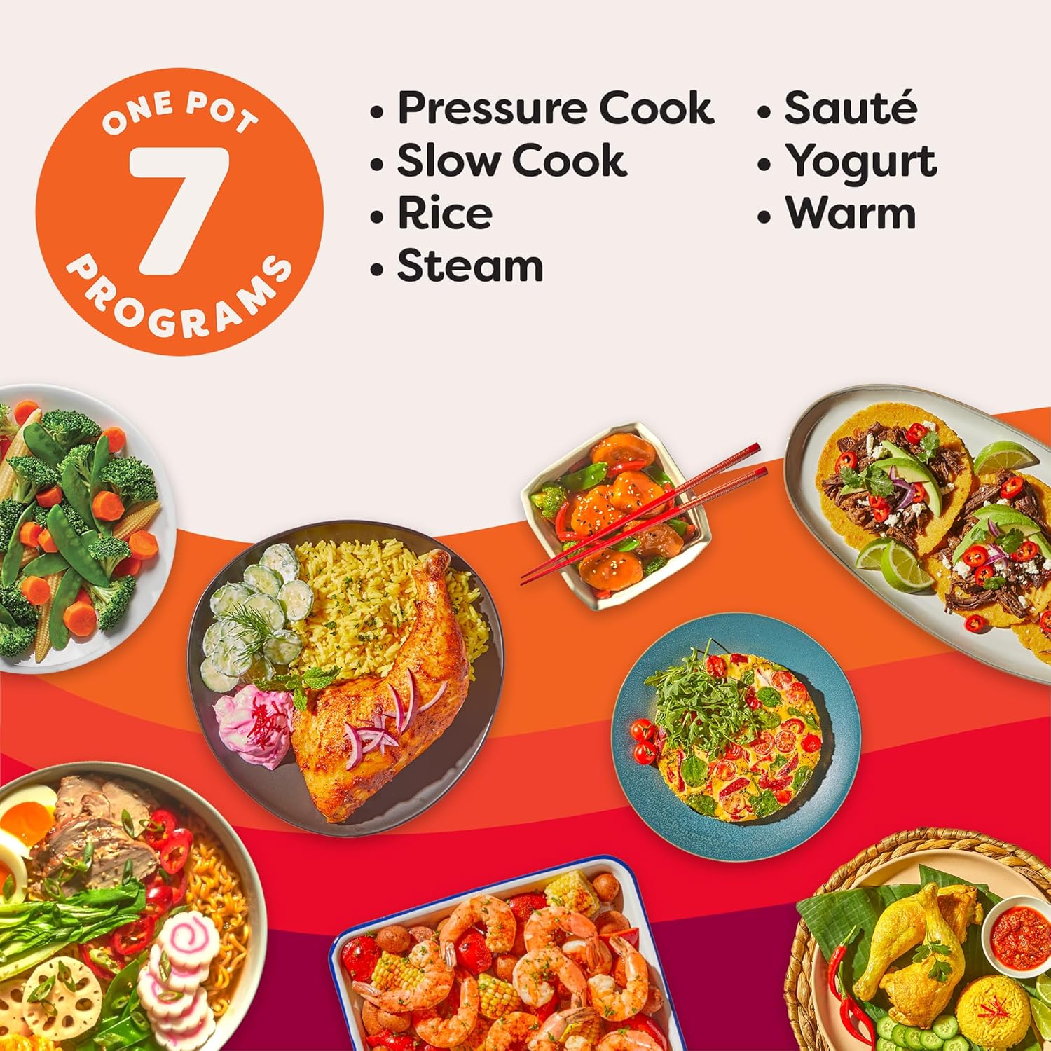 Instant Pot Duo 7-in-1 Electric Pressure Cooker, Slow Cooker, Rice Cooker, Steamer, Saute, Yogurt Maker, Warmer & Sterilizer, Includes App With Over 800 Recipes, Stainless Steel, 6 Quart, used item - Image 2