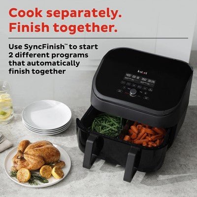 Instant Vortex 9-quart Air Fryer with VersaZone Technology. SCRATCHES ON THE DISPLAY - Image 3
