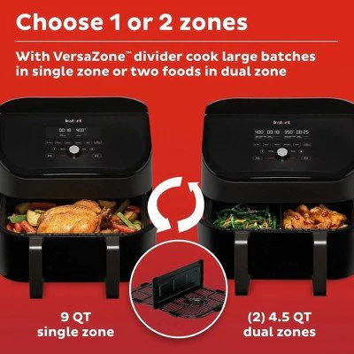 Instant Vortex 9-quart Air Fryer with VersaZone Technology. SCRATCHES ON THE DISPLAY - Image 4