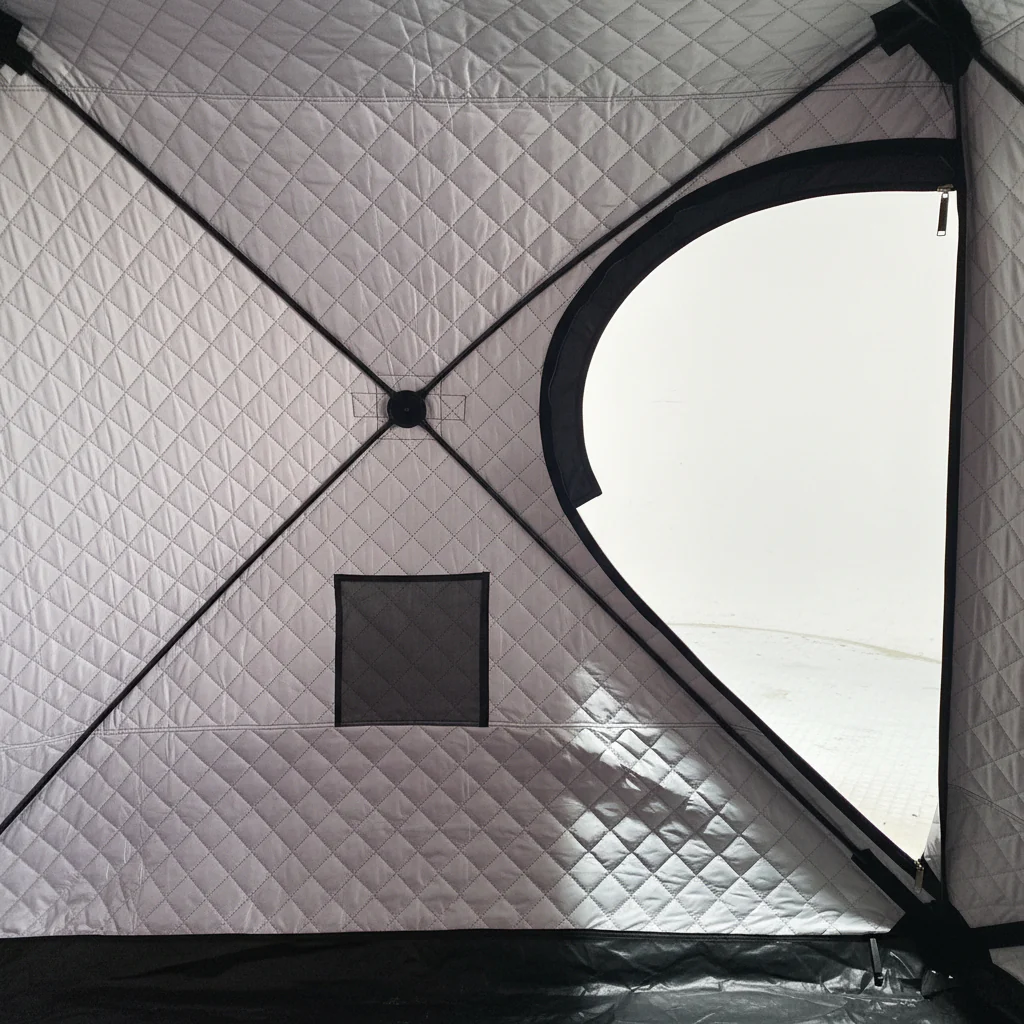 Insulated Pop-Up Ice Fishing Tent – 2–4 Person & 4–6 Person Portable Shelter | Models 122145 & 1221459 - Image 6