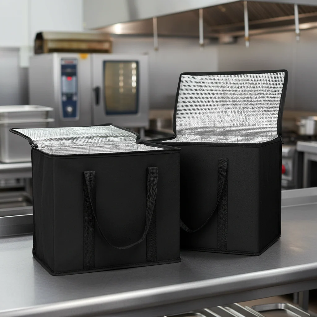 Insulated Food Delivery Cooler Bag | Thermal Catering Tote with Carry Straps