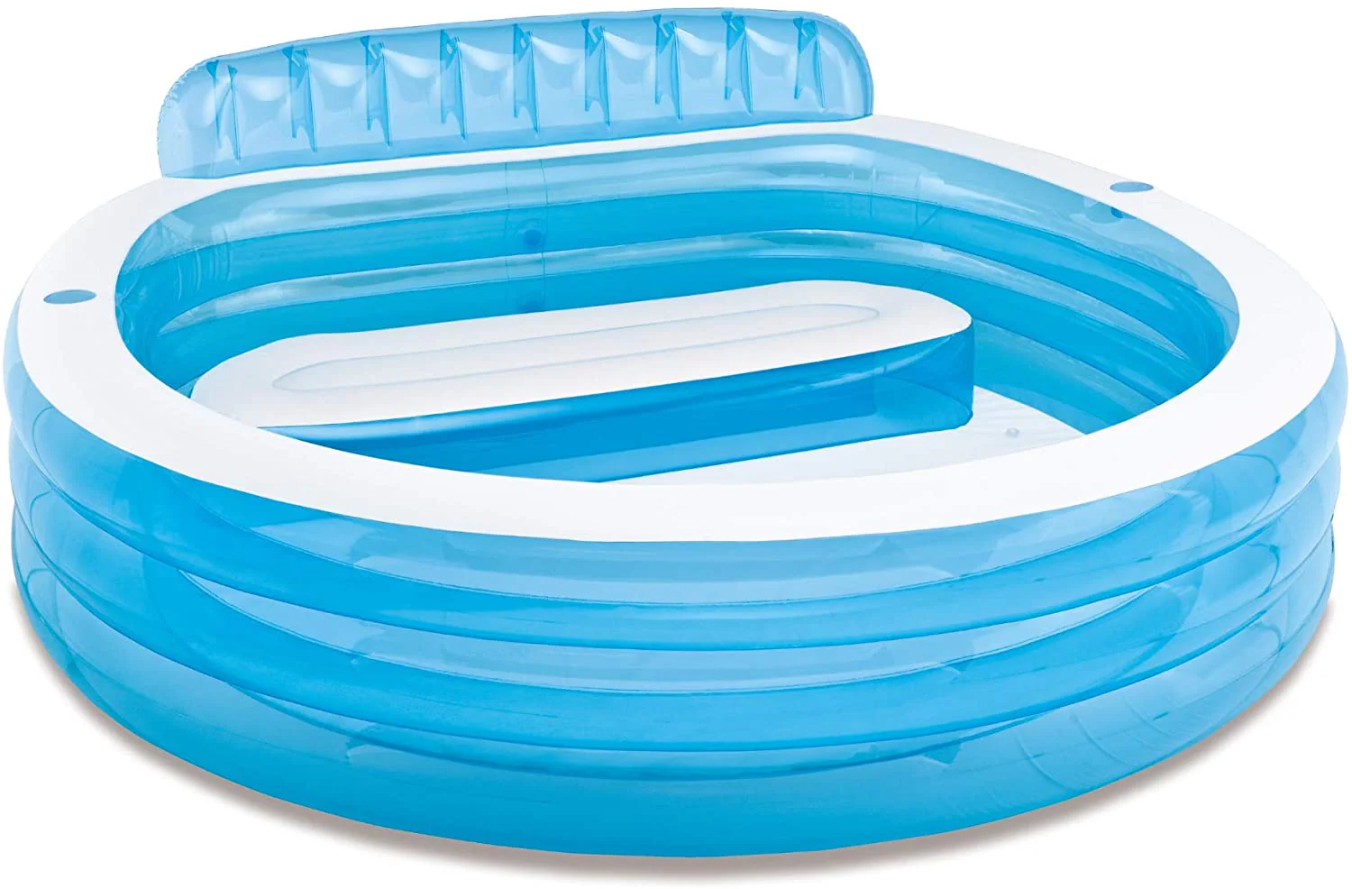Intex Swim Center Inflatable Family Lounge Pool | Built-In Bench & Backrest | Model 57190NP - Image 4