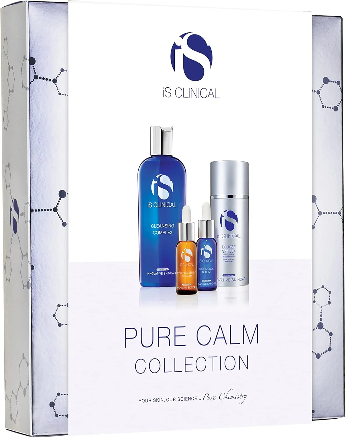 iS CLINICAL Pure Calm Collection - Calming Skincare Full Regime, Collection Gift Set, Perfect for Red or Irritated Skin