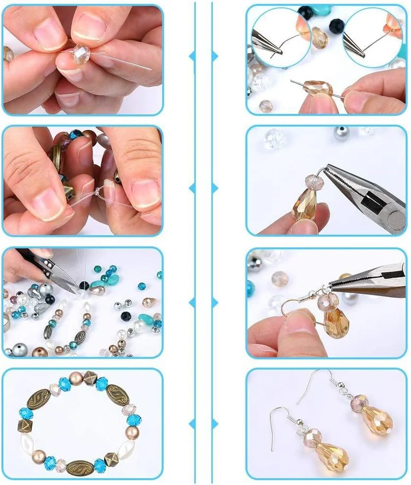 Jewelry Making Kit – 2880 PCS Beads, Tools & Accessories for Bracelets & Earrings | SKU: 215536 - Image 3