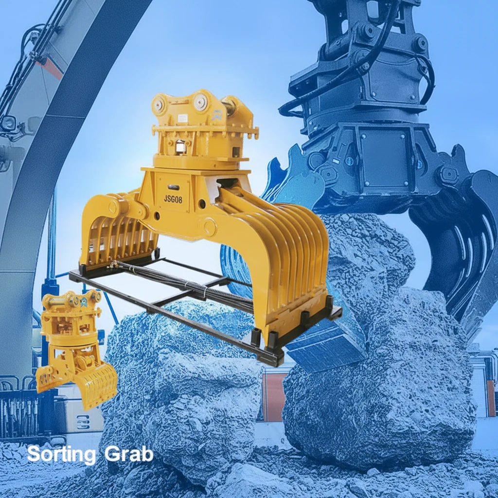 Rotating Demolition & Recycling Grapple | 360° Hydraulic Excavator Attachment – Heavy-Duty - Image 2