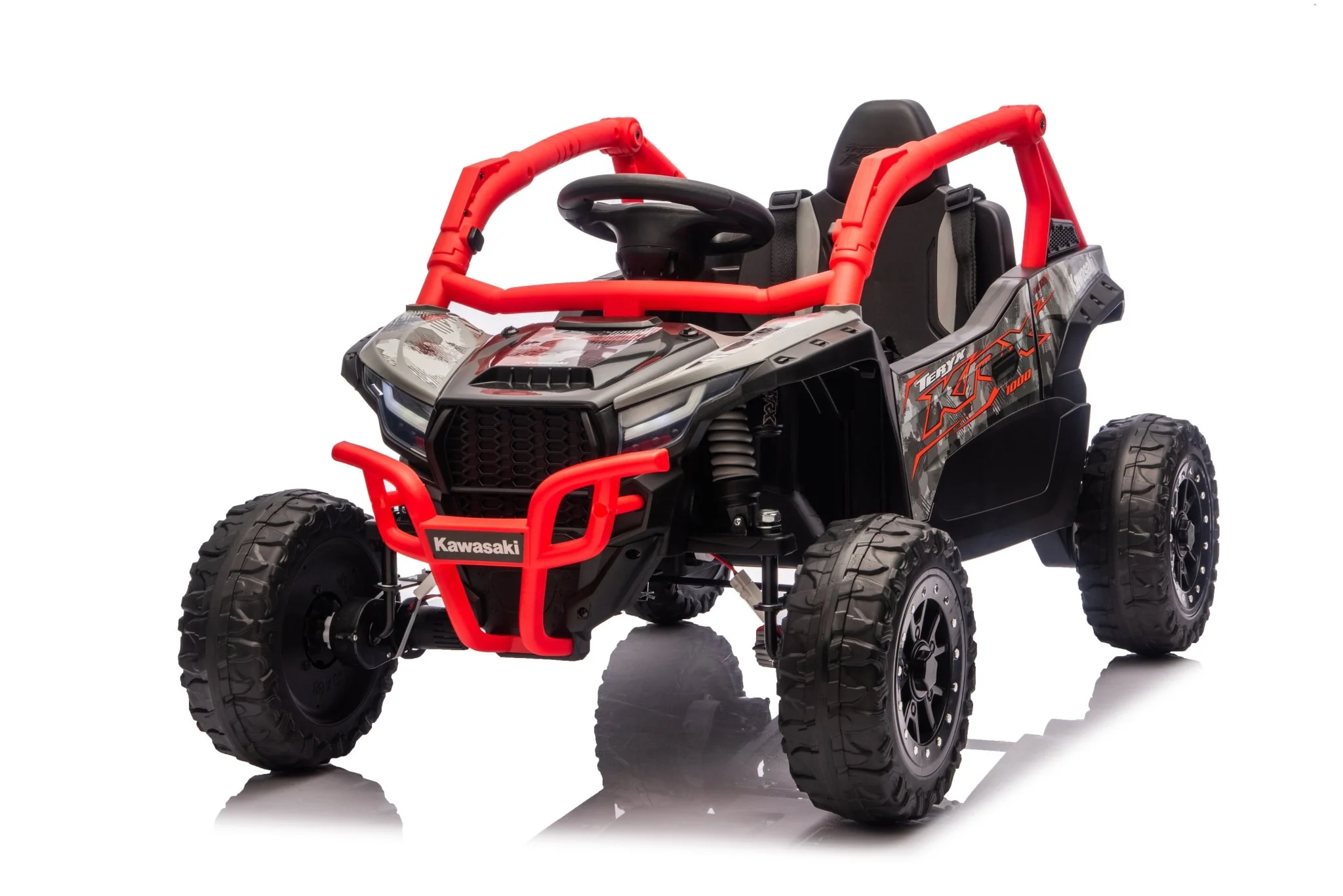 Kawasaki KRX 1000 Licensed 24V Ride-On Car – Remote Control, EVA Wheels, Leather Seat - Image 17