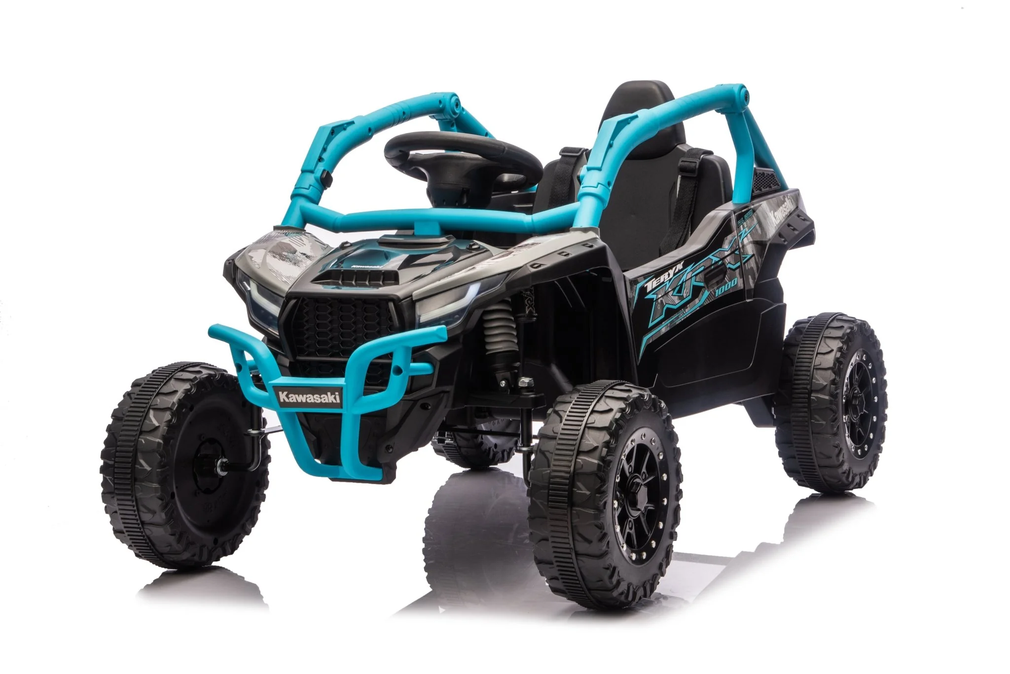 Kawasaki KRX 1000 Licensed 24V Ride-On Car – Remote Control, EVA Wheels, Leather Seat - Image 2