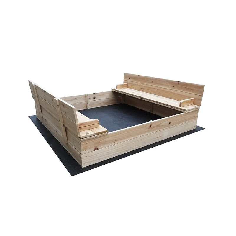 Kids Wooden Sandbox with Lockable Cover – Outdoor Backyard Play Structure | C529 - Image 7
