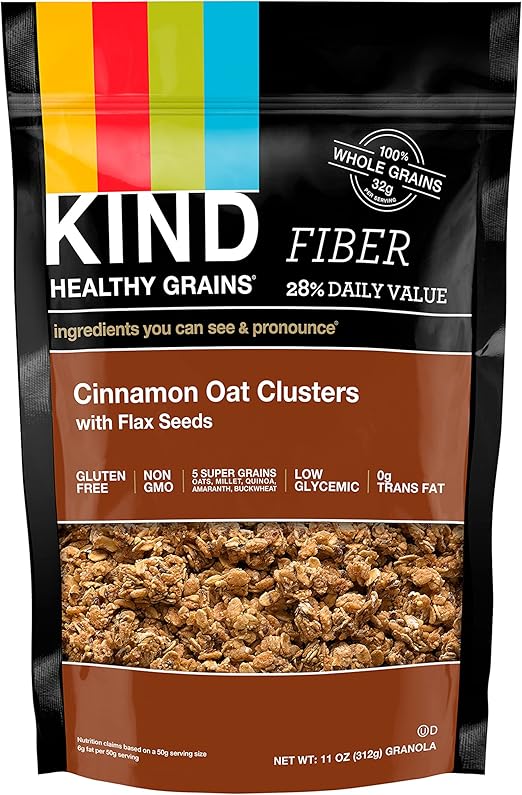 KIND Healthy Grains Assorted Granola Clusters 312g Gluten Free Whole Grain Snack - Image 3