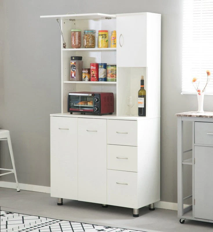 Kitchen Pantry Storage Cabinet with Doors & Adjustable Shelves | Freestanding Organizer – Model 113221 - Image 3