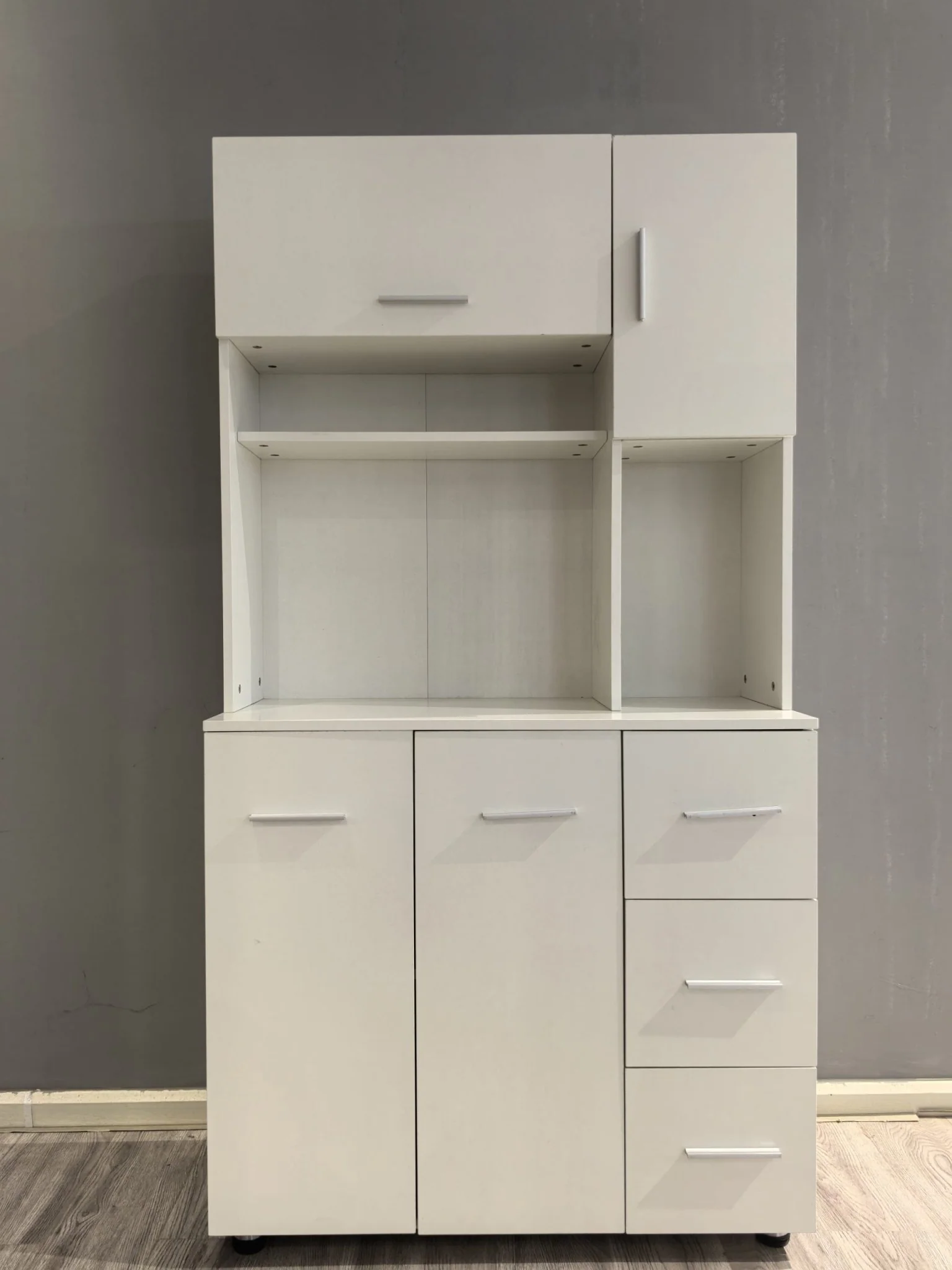 Kitchen Pantry Storage Cabinet with Doors & Adjustable Shelves | Freestanding Organizer – Model 113221 - Image 4