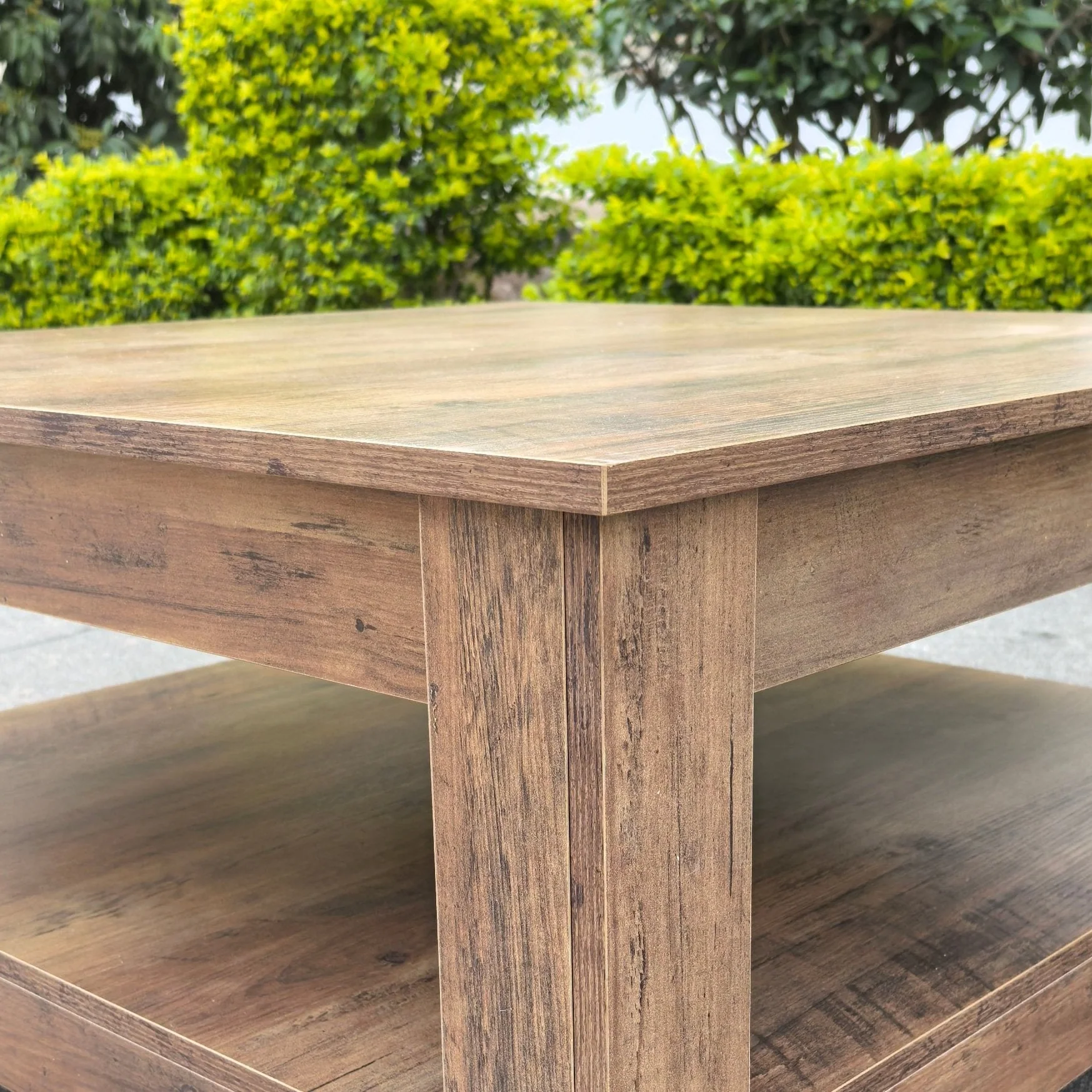 Modern & Rustic Oak Coffee Table Collection – Dark Gray Oak or Knotty Oak Storage Center Table for Living Room | TLC252 Series - Image 3