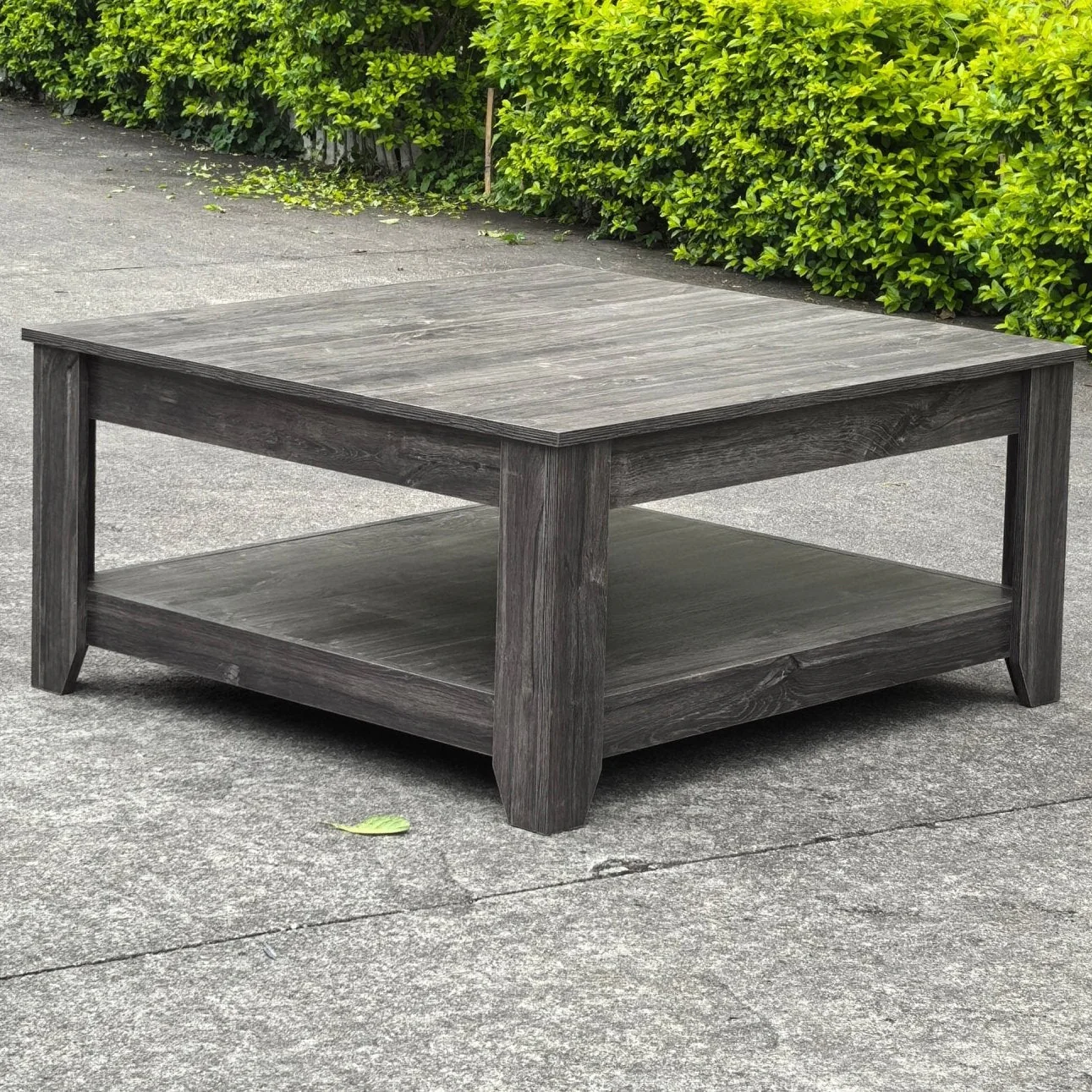 Modern & Rustic Oak Coffee Table Collection – Dark Gray Oak or Knotty Oak Storage Center Table for Living Room | TLC252 Series - Image 7