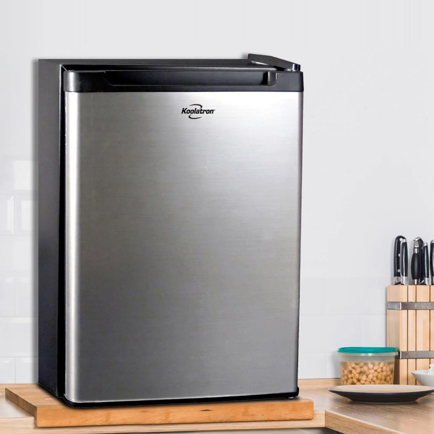 Koolatron 12V / 110V Refrigerator - Mini Fridge With Freezer For Trucks, Cool Storage For Kitchen, Bedroom, Office, Dorms, Compact Free Standing, Neveras Pequeñpara, 1.76 Cubic Feet Capacity, White - Image 2