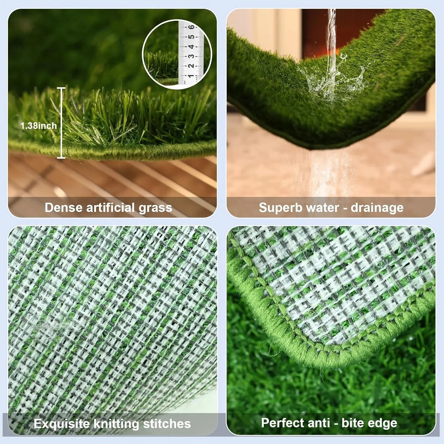 Large Dog Grass Pad Potty Tray 28x20 – Indoor & Outdoor Puppy Toilet Training System (DOGGPT) - Image 3