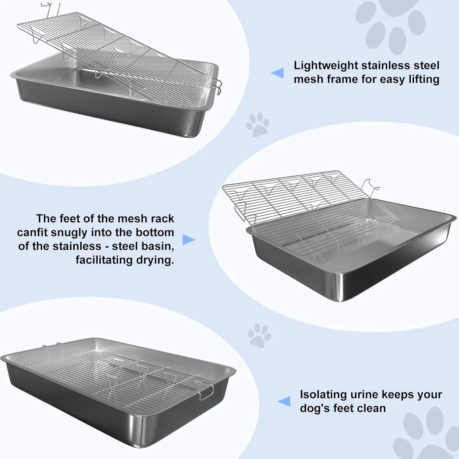 Large Dog Grass Pad Potty Tray 28x20 – Indoor & Outdoor Puppy Toilet Training System (DOGGPT) - Image 4
